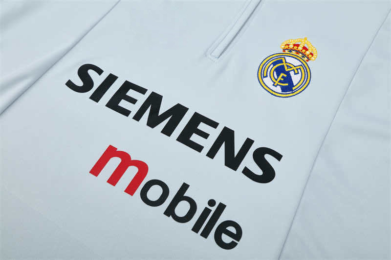 0405 season Real Madrid CF light gray Half pull training suit