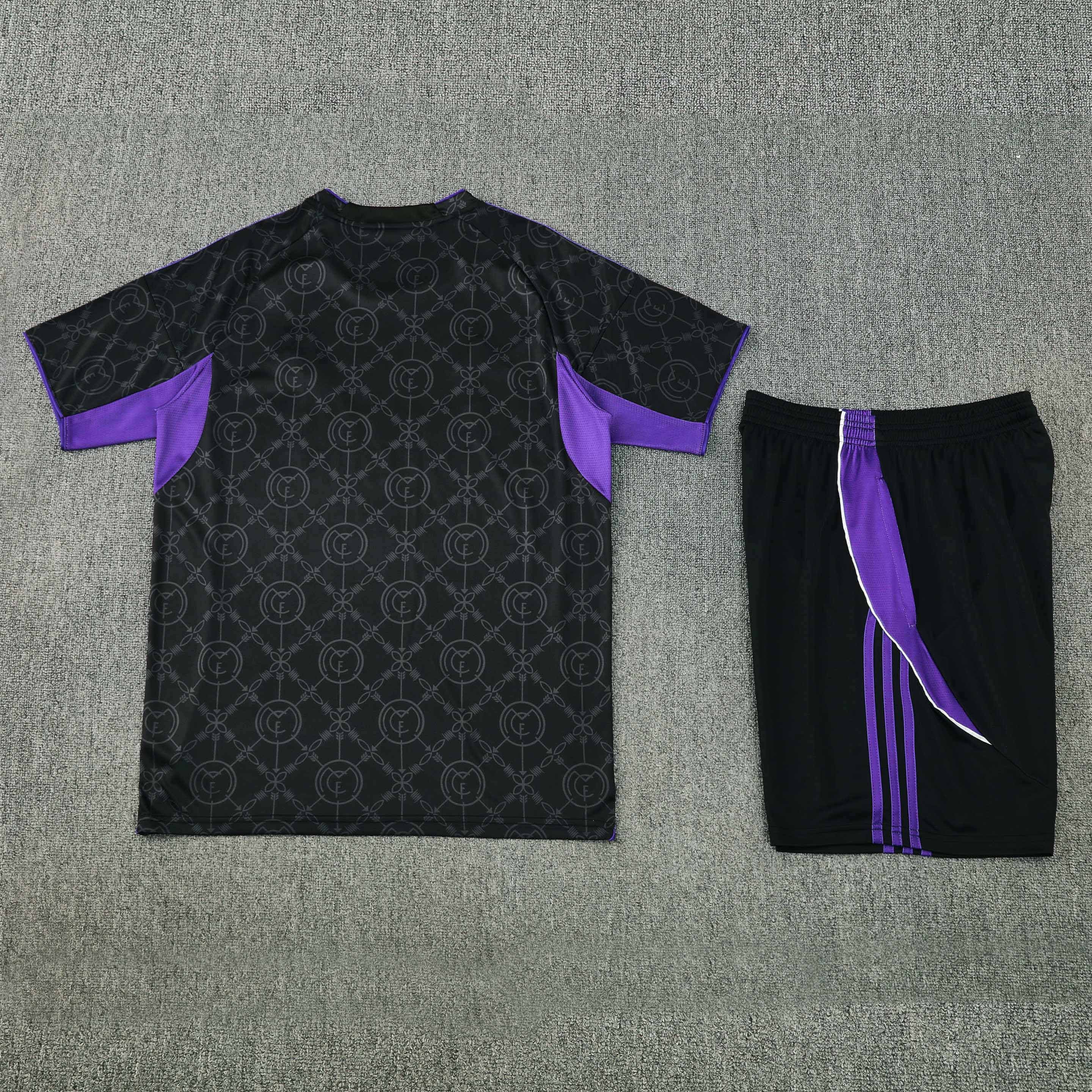 2526 season Real Madrid CF Training clothes suit Short sleeve Fan version