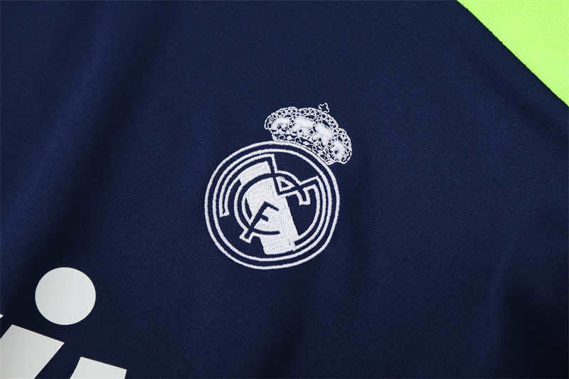 1213 season Real Madrid CF royal blue Half pull training suit