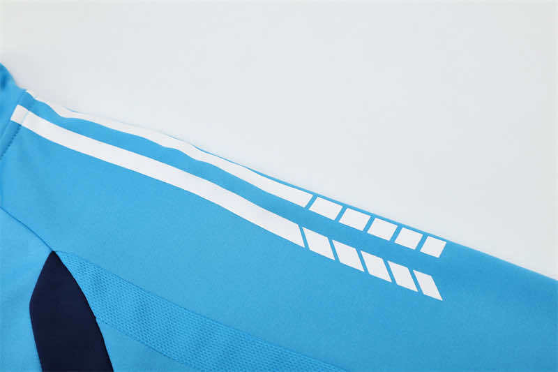 0506 season Real Madrid CF light blue Half pull training suit