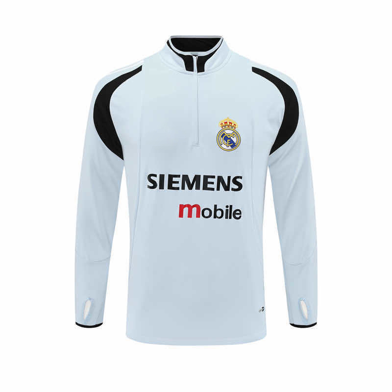 0405 season Real Madrid CF light gray Half pull training suit