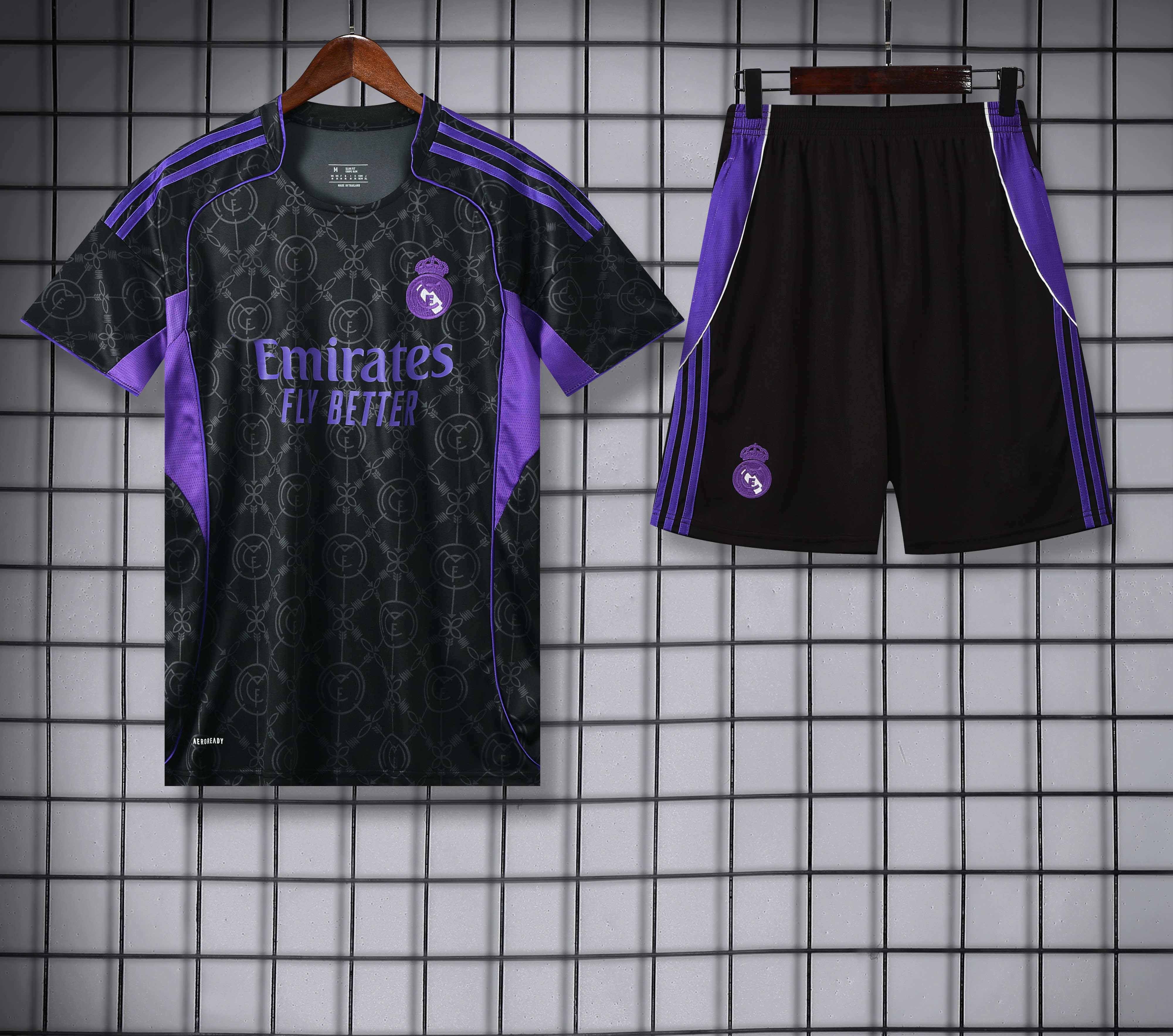 2526 season Real Madrid CF Training clothes suit Short sleeve Fan version