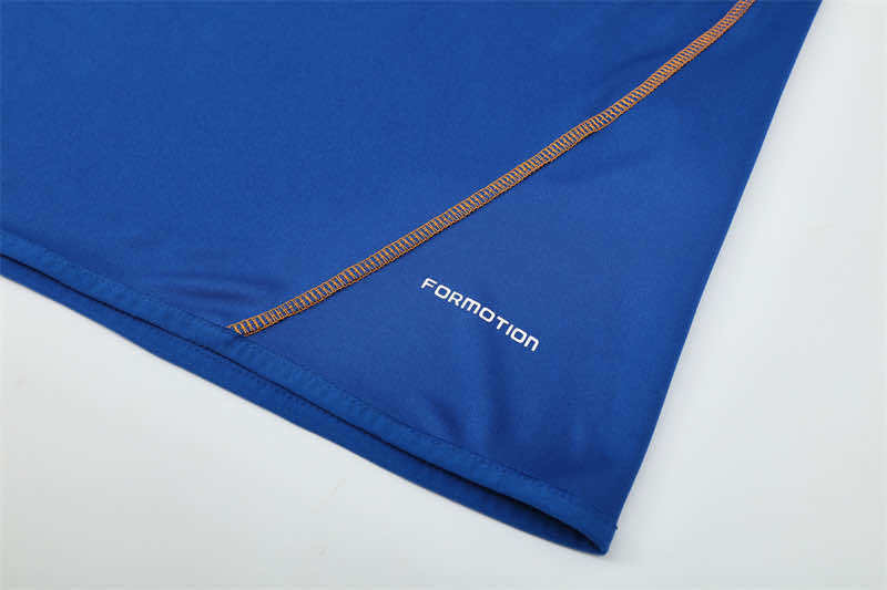 1314 season Real Madrid CF blue Half pull training suit