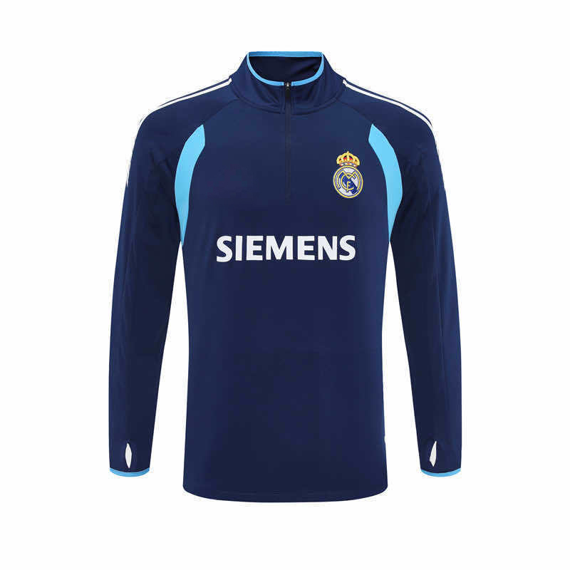 0506 season Real Madrid CF royal blue Half pull training suit