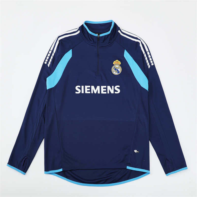 0506 season Real Madrid CF royal blue Half pull training suit