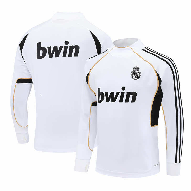 1112 season Real Madrid CF white Half pull training suit