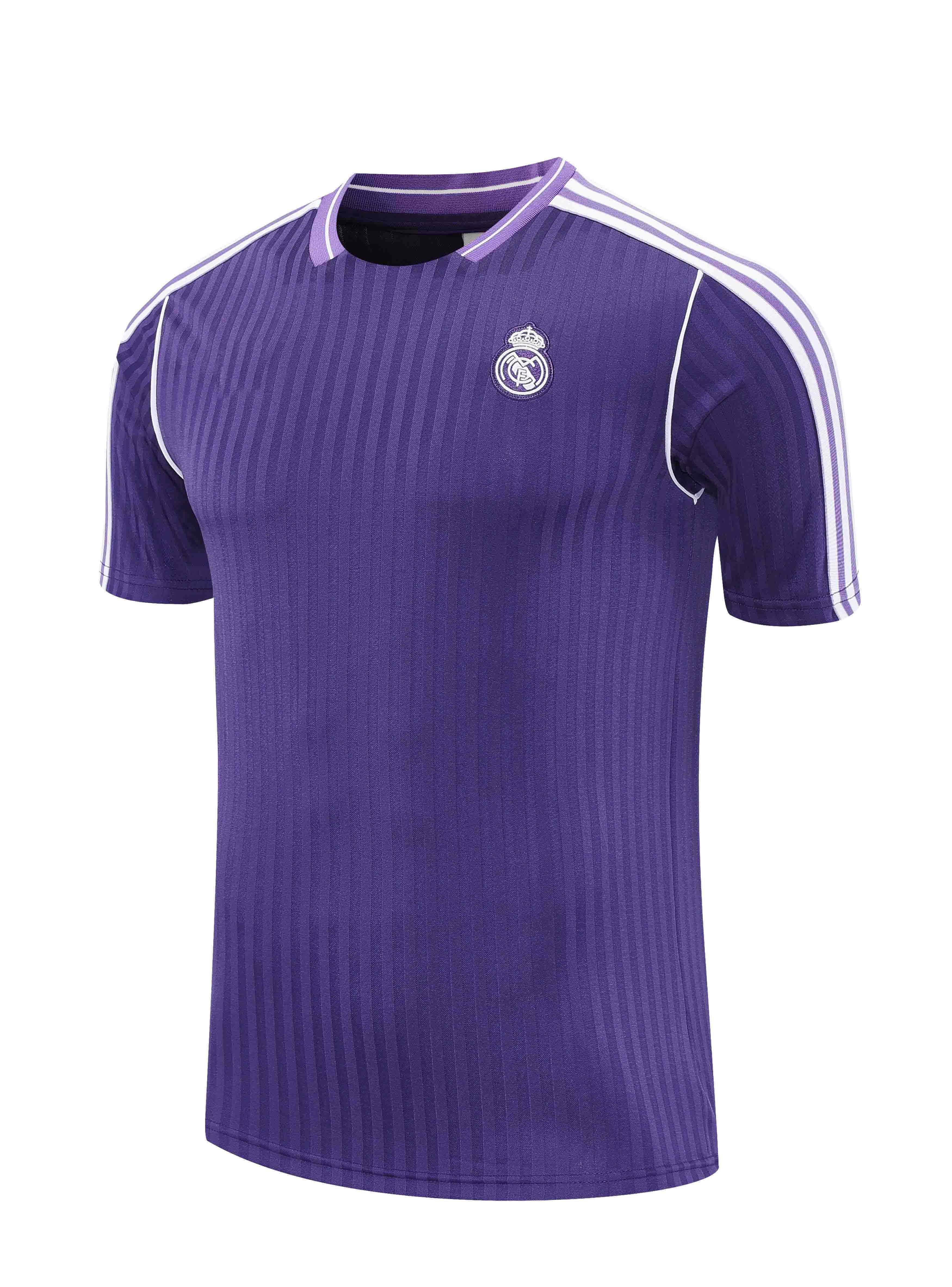 2526 season Real Madrid CF Training clothes suit Short sleeve Fan version