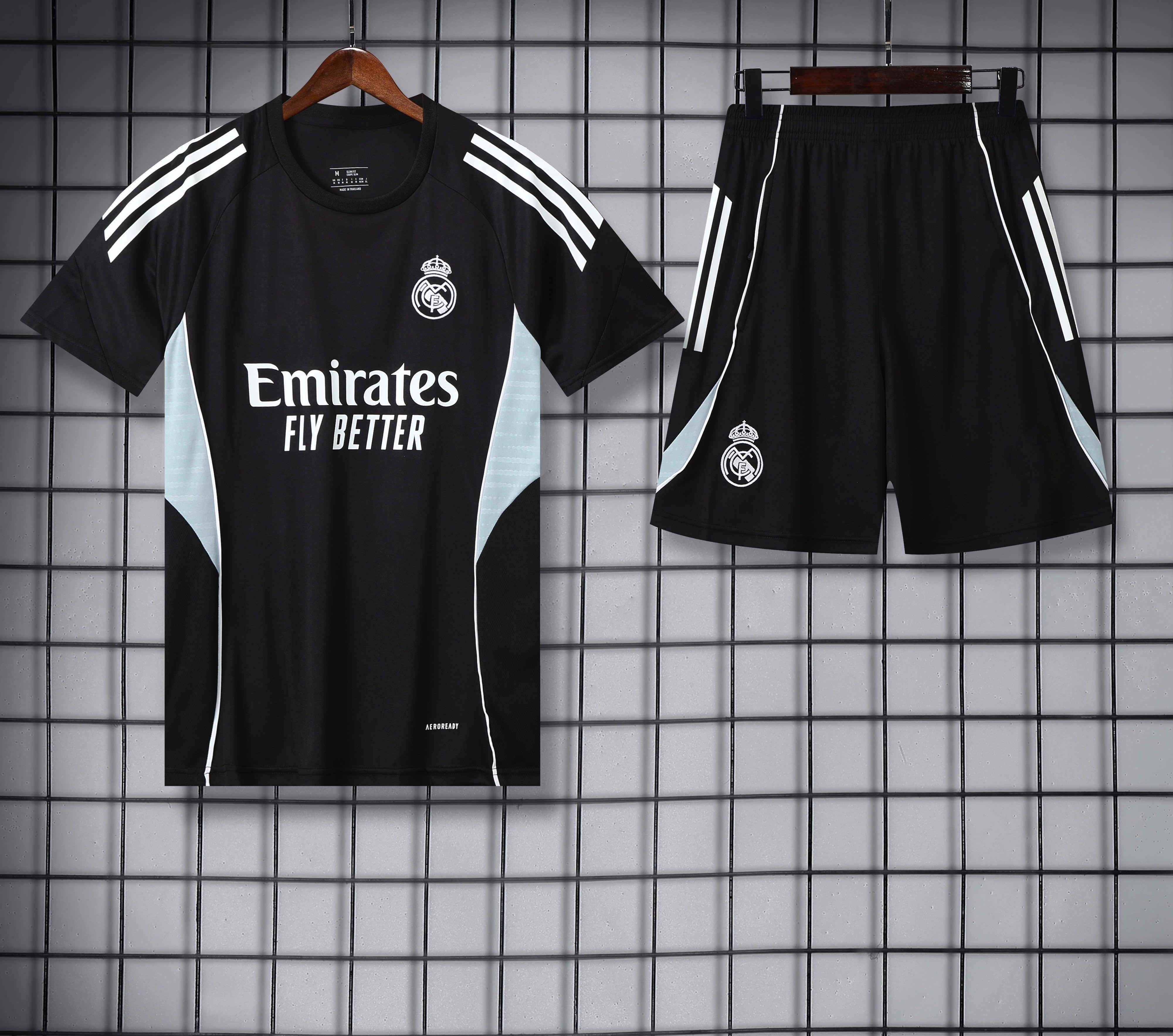 2526 season Real Madrid CF Training clothes suit Short sleeve Fan version
