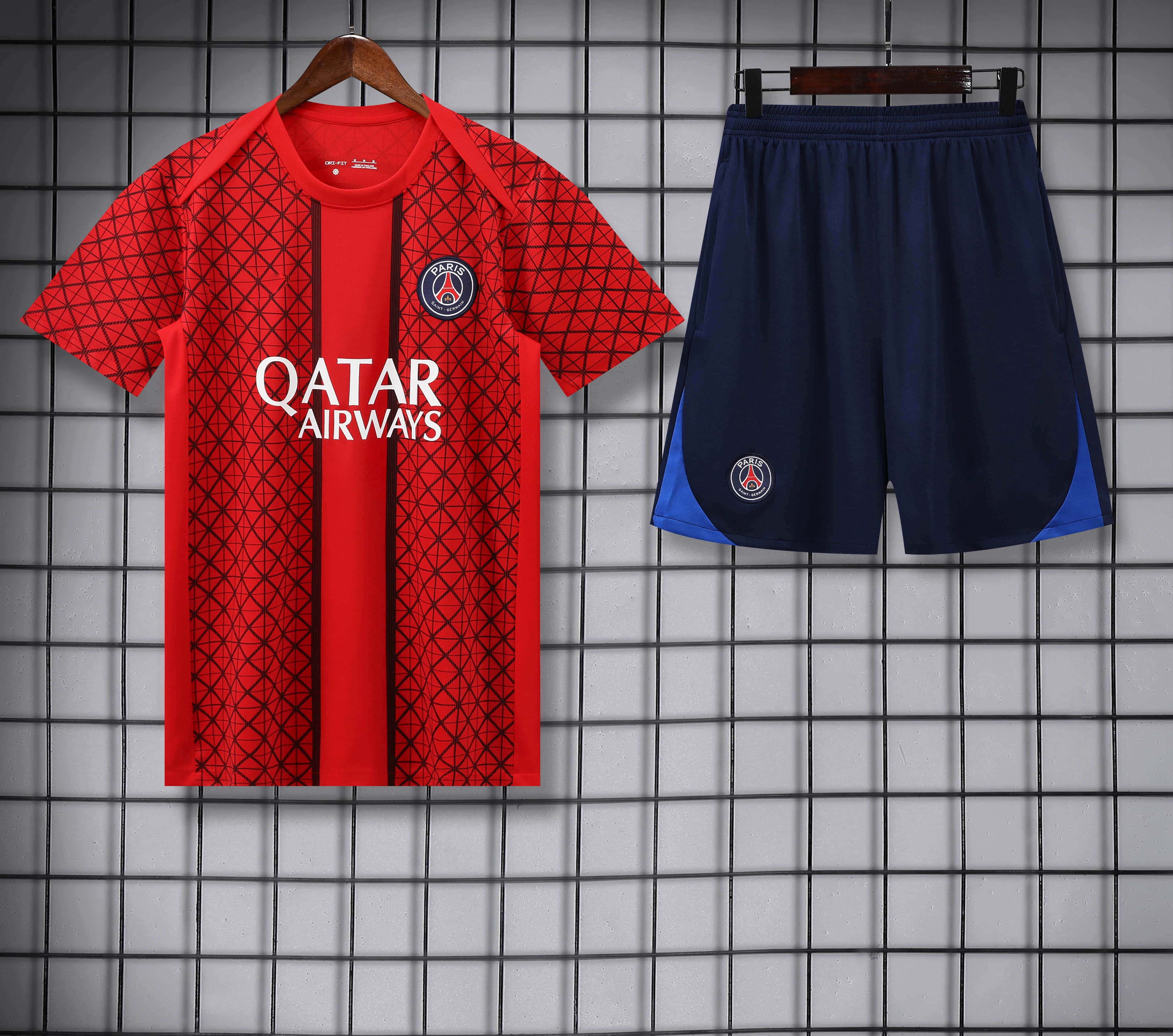 2526 season Paris Saint-Germain F.C. Training clothes suit Short sleeve Fan version