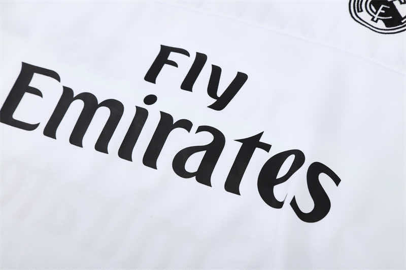 1516 season Real Madrid CF white Half pull training suit