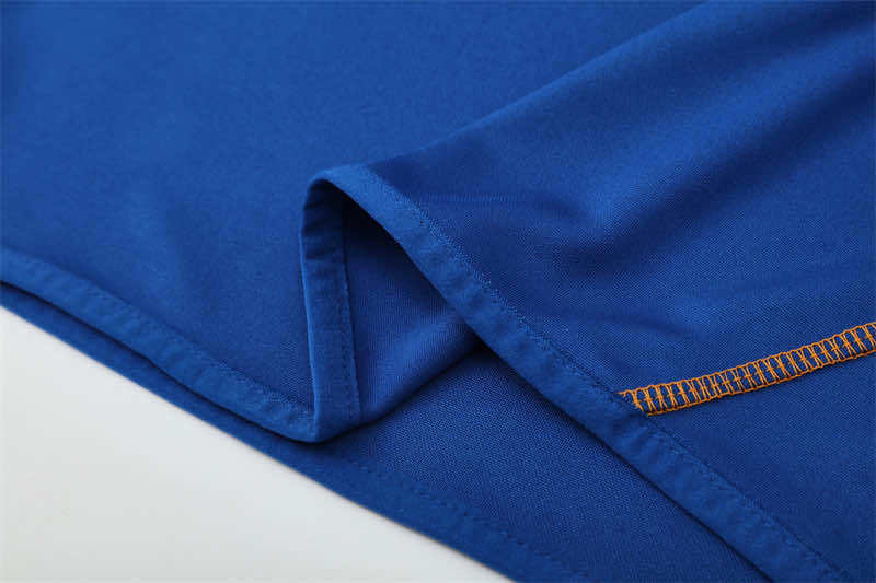 1314 season Real Madrid CF blue Half pull training suit