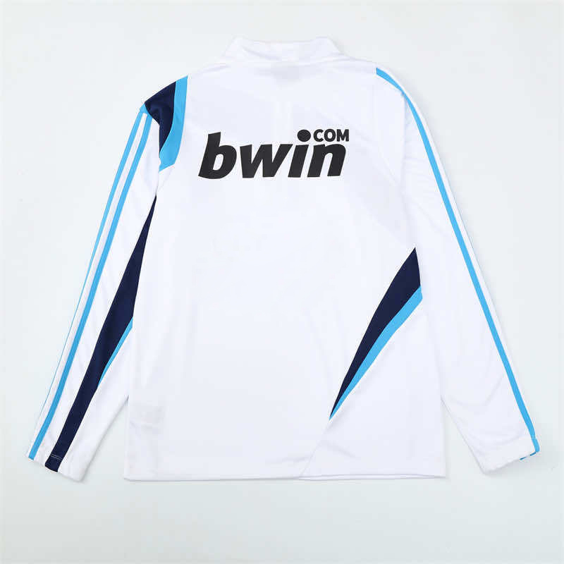 0910 season Real Madrid CF white Half pull training suit