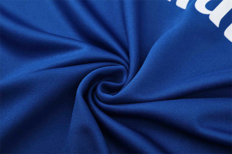 1314 season Real Madrid CF blue Half pull training suit