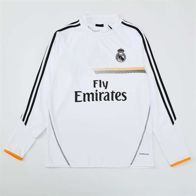 1314 season Real Madrid CF white Half pull training suit