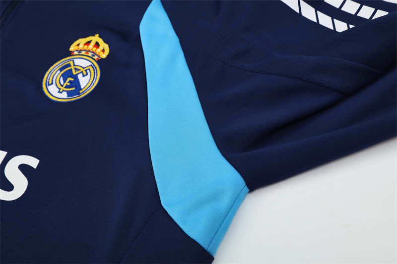0506 season Real Madrid CF royal blue Half pull training suit