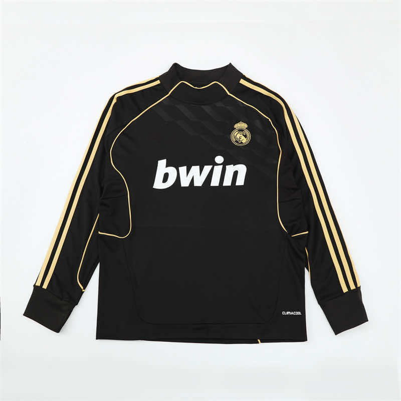 1112 season Real Madrid CF black Half pull training suit