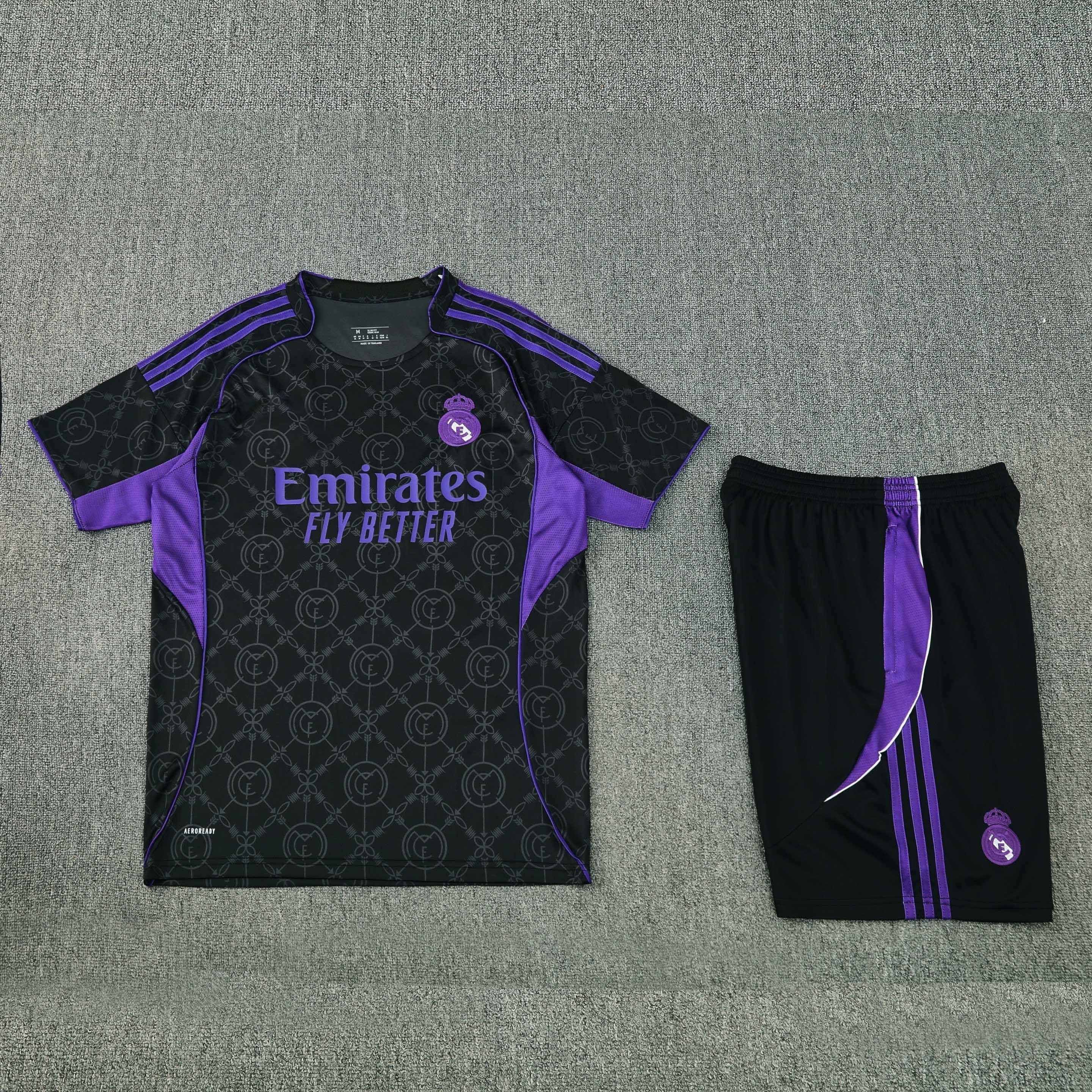 2526 season Real Madrid CF Training clothes suit Short sleeve Fan version