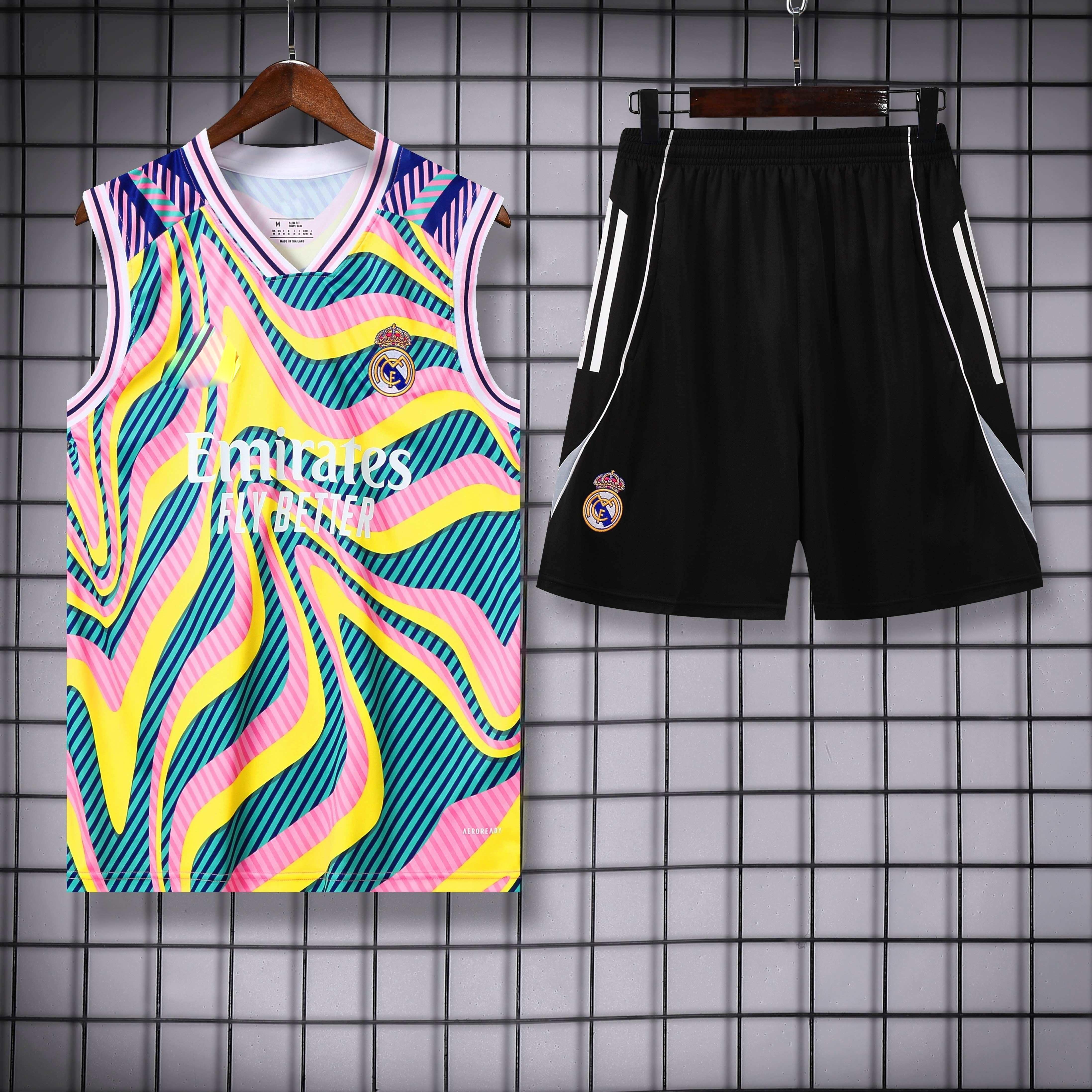 2526 season Real Madrid CF Training clothes suit vest Fan version