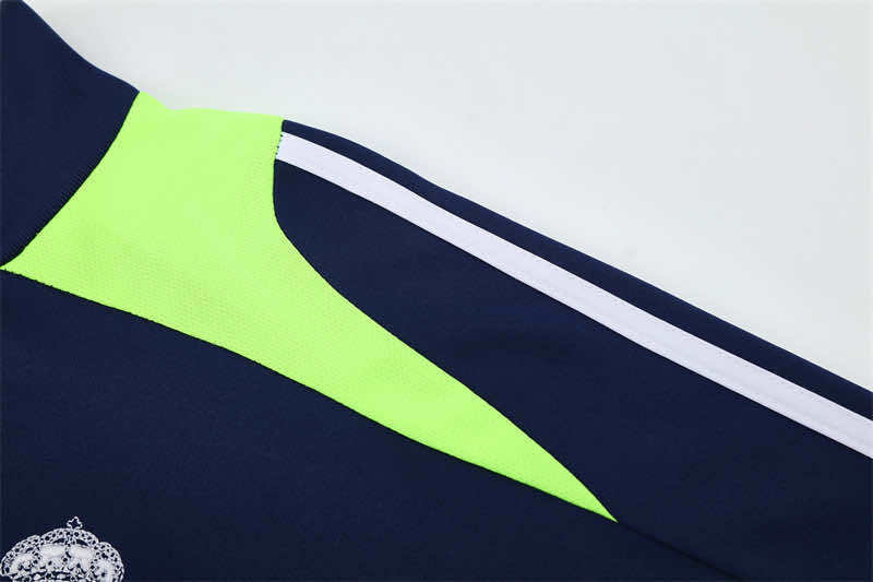 1213 season Real Madrid CF royal blue Half pull training suit