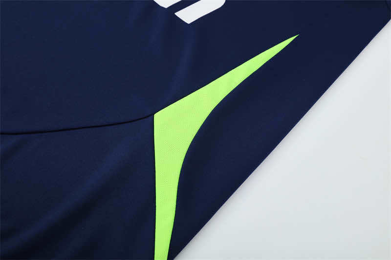 1213 season Real Madrid CF royal blue Half pull training suit