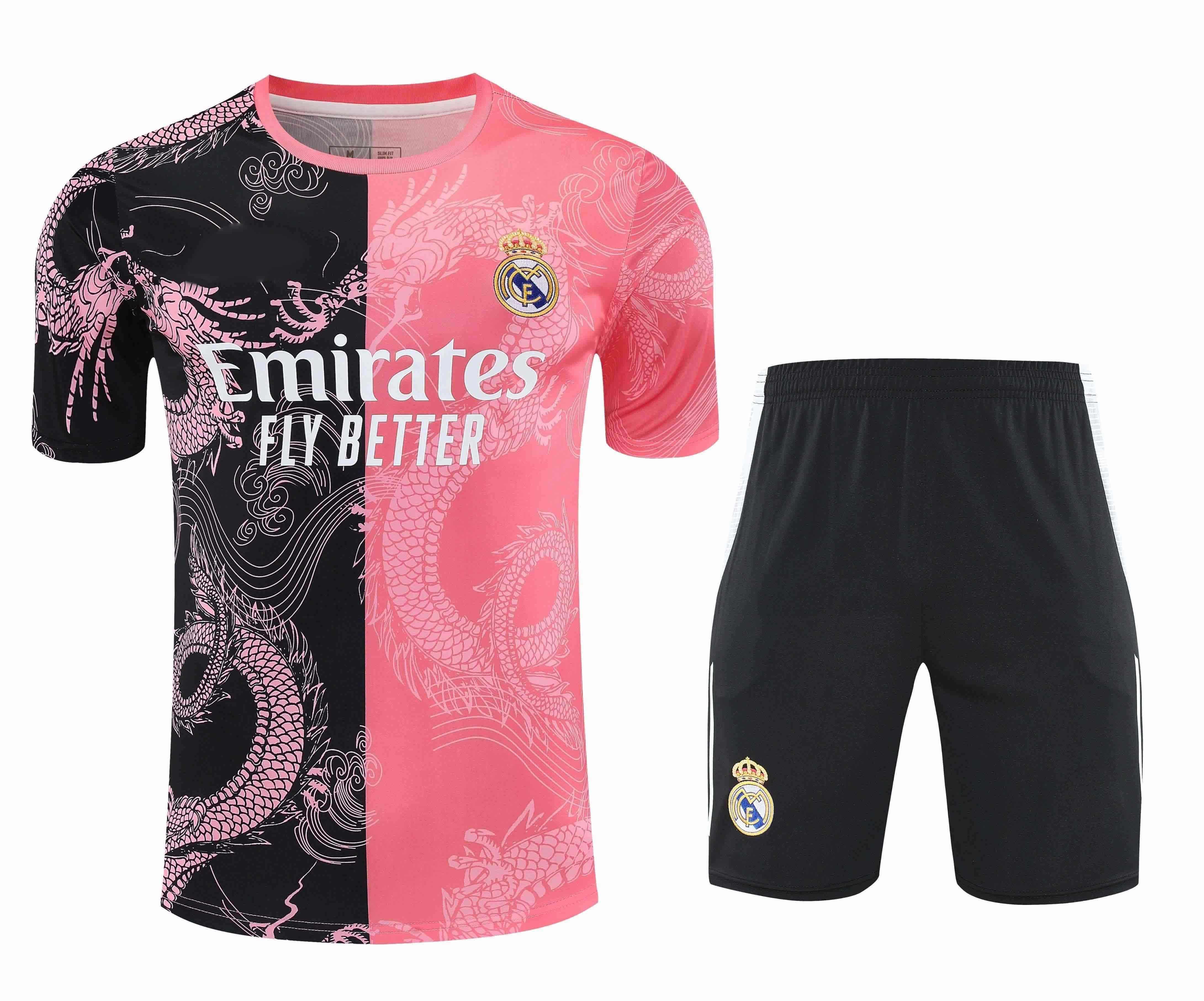 2526 season Real Madrid CF Training clothes suit Short sleeve Fan version