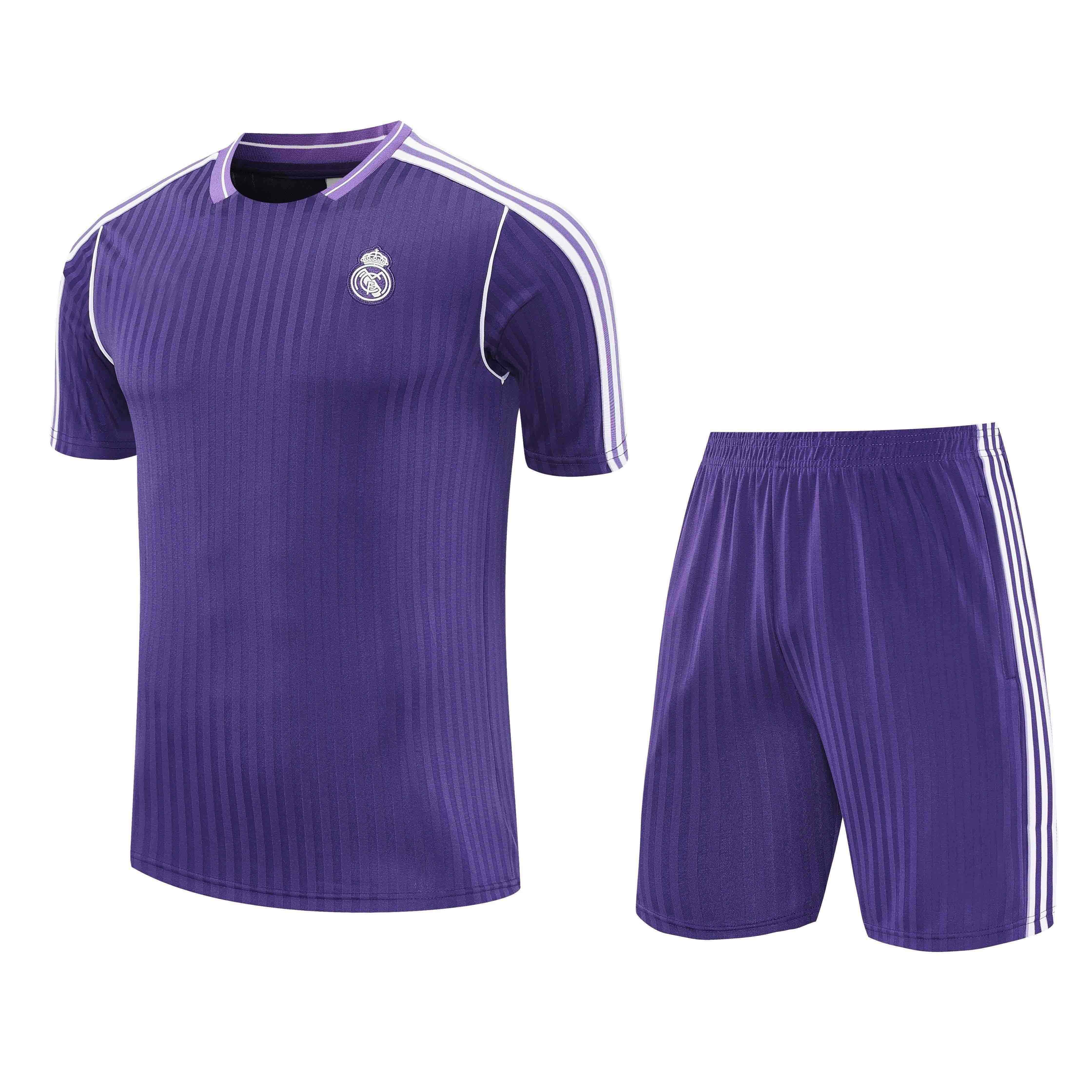 2526 season Real Madrid CF Training clothes suit Short sleeve Fan version