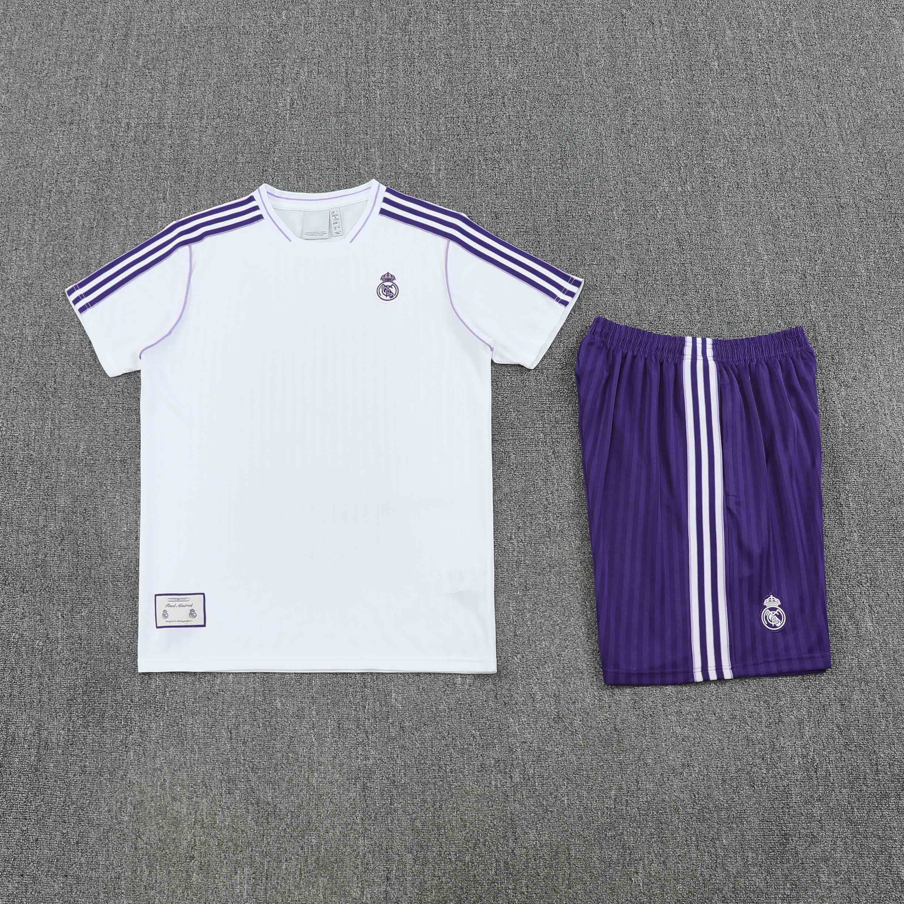 2526 season Real Madrid CF Training clothes suit Short sleeve Fan version