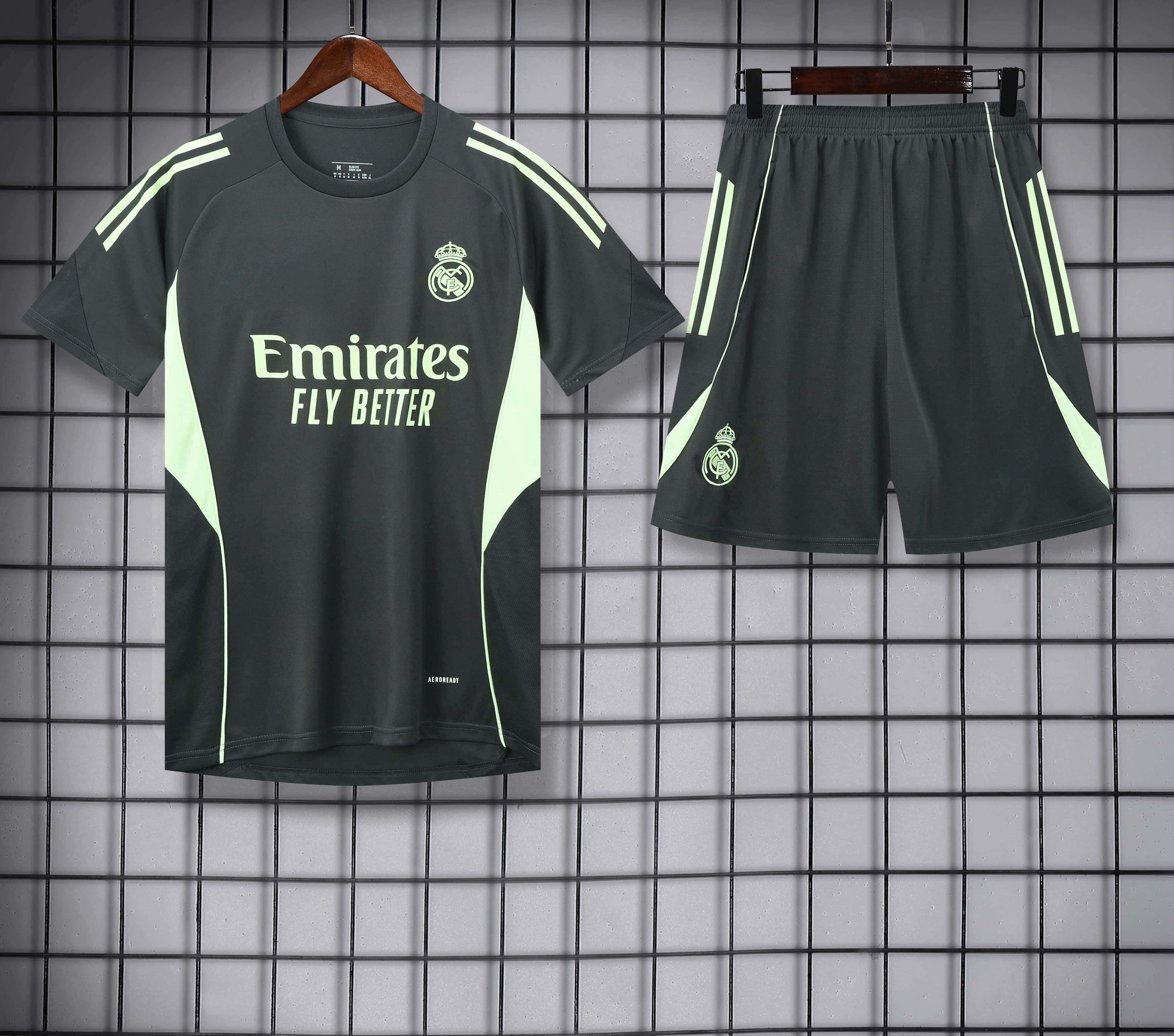 2526 season Real Madrid CF Training clothes suit Short sleeve Fan version