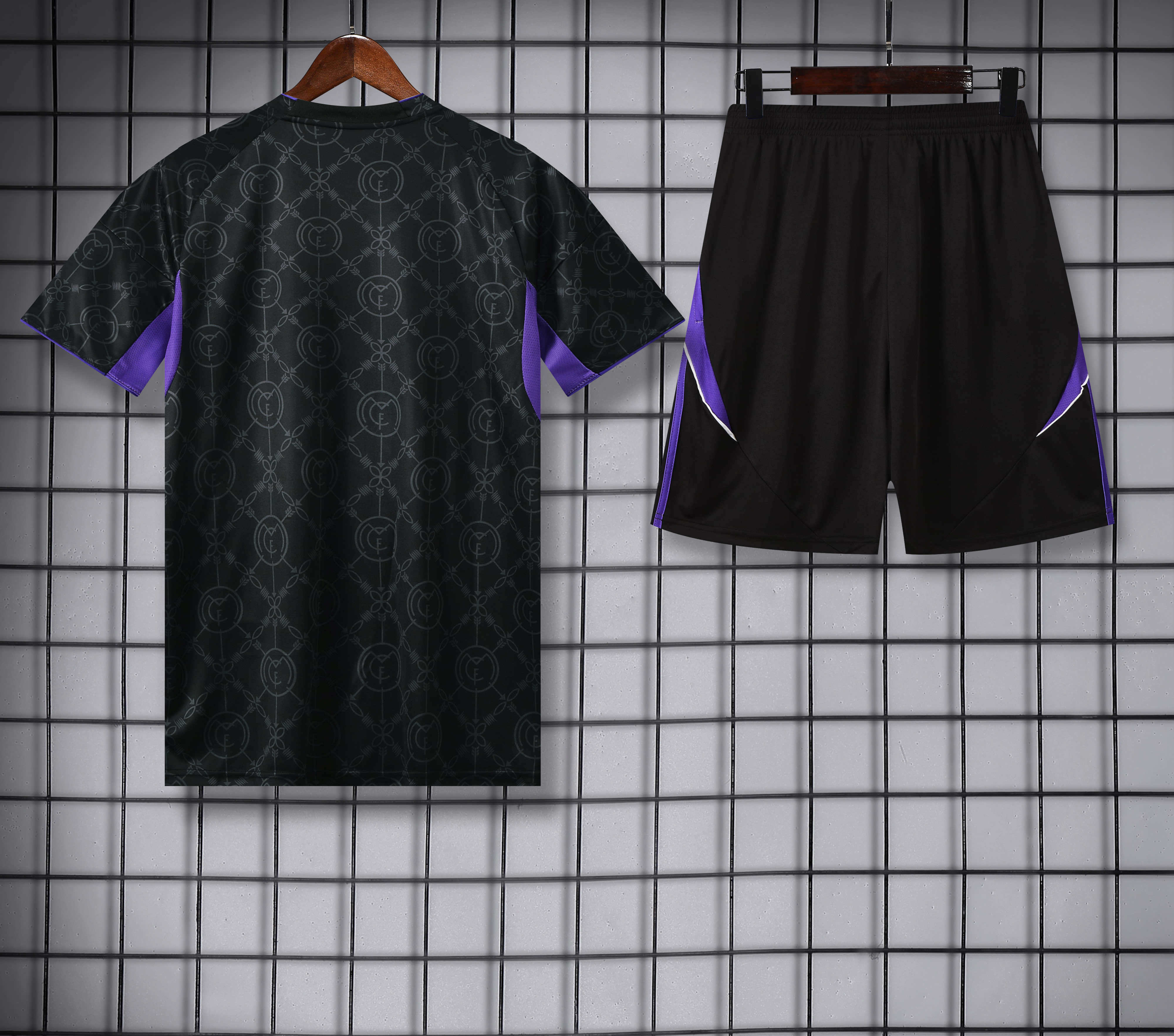 2526 season Real Madrid CF Training clothes suit Short sleeve Fan version