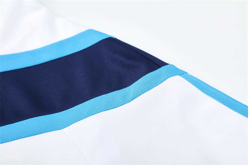0910 season Real Madrid CF white Half pull training suit
