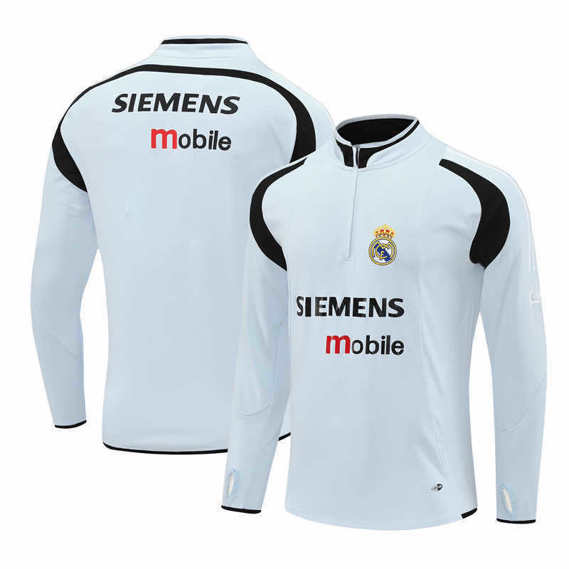 0405 season Real Madrid CF light gray Half pull training suit
