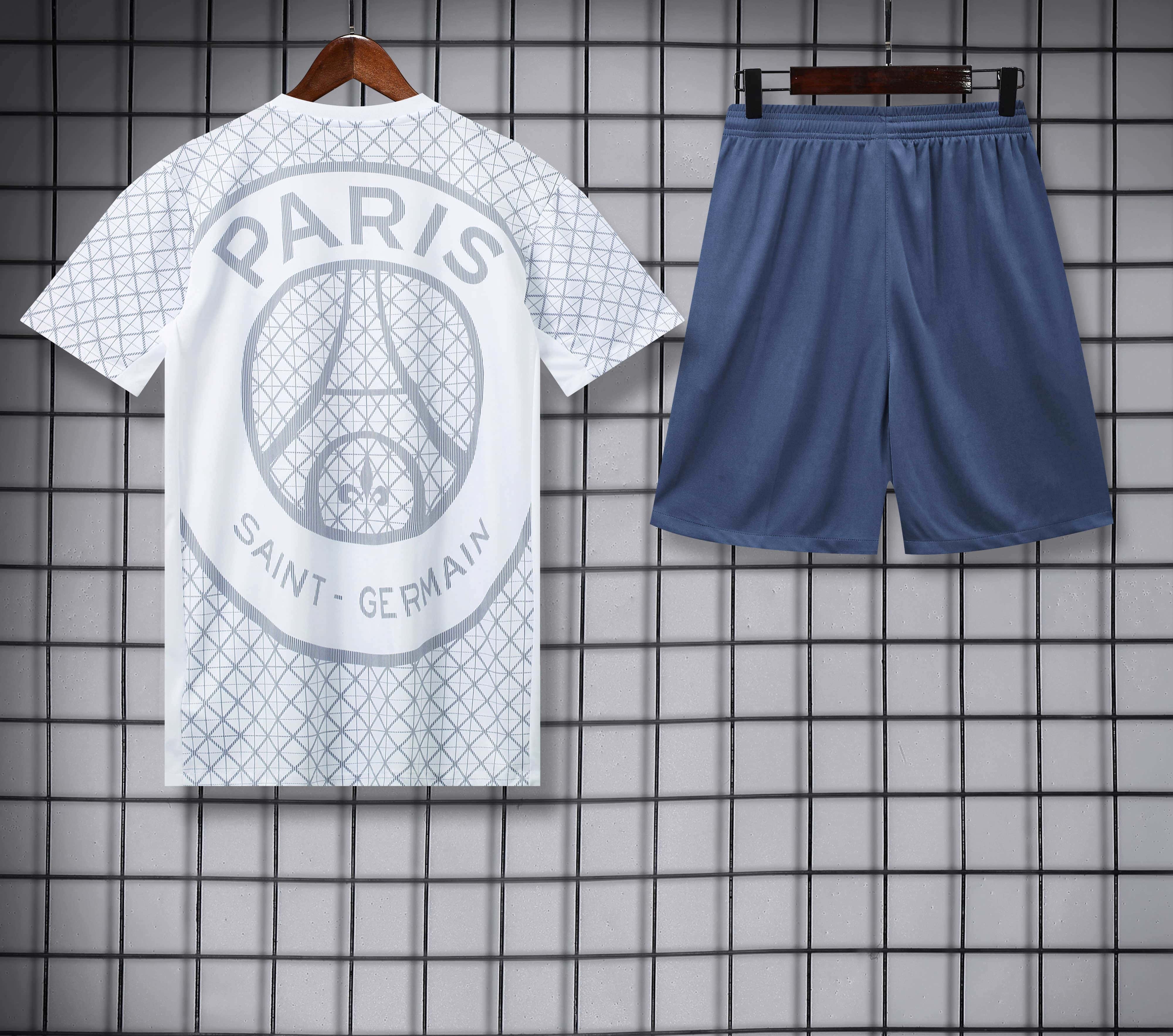 2526 season Paris Saint-Germain F.C. Training clothes suit Short sleeve Fan version