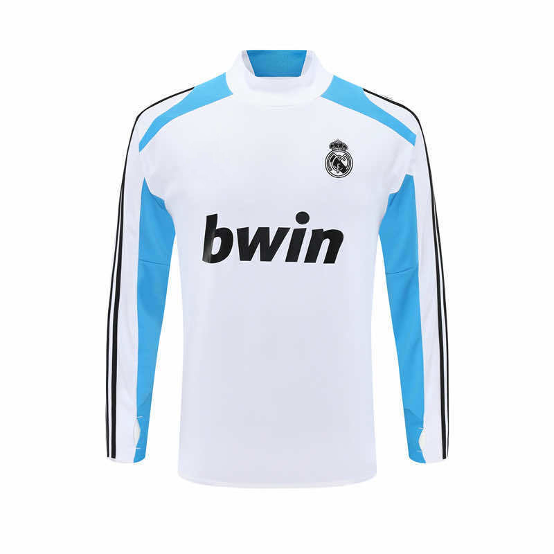 1213 season Real Madrid CF white Half pull training suit