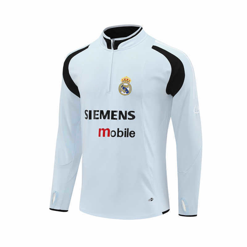 0405 season Real Madrid CF light gray Half pull training suit