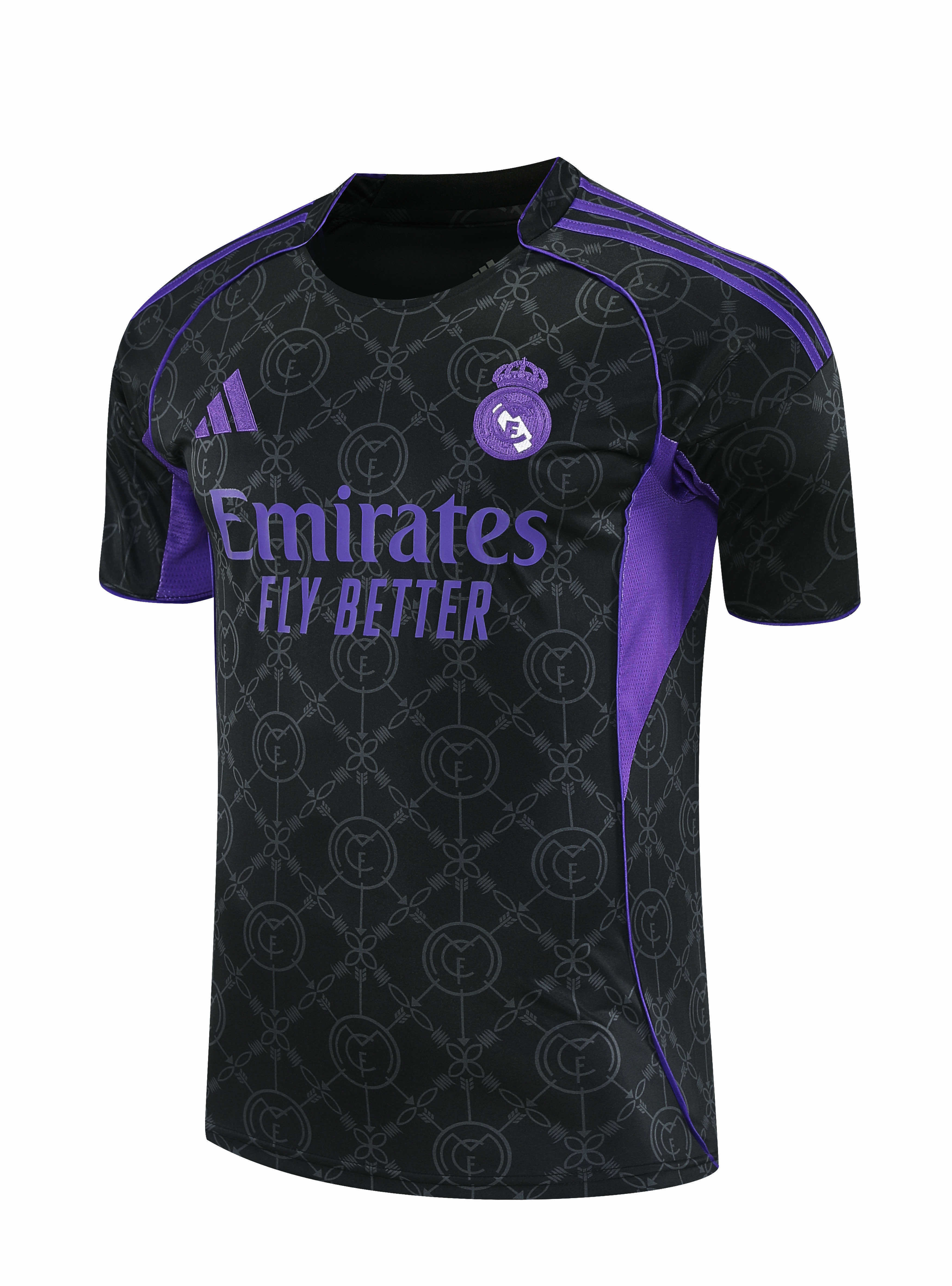 2526 season Real Madrid CF Training clothes suit Short sleeve Fan version