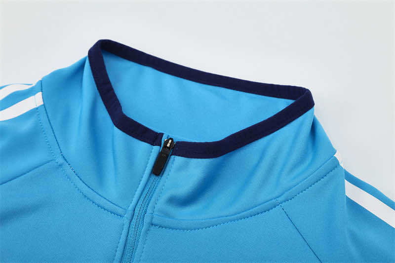 0506 season Real Madrid CF light blue Half pull training suit