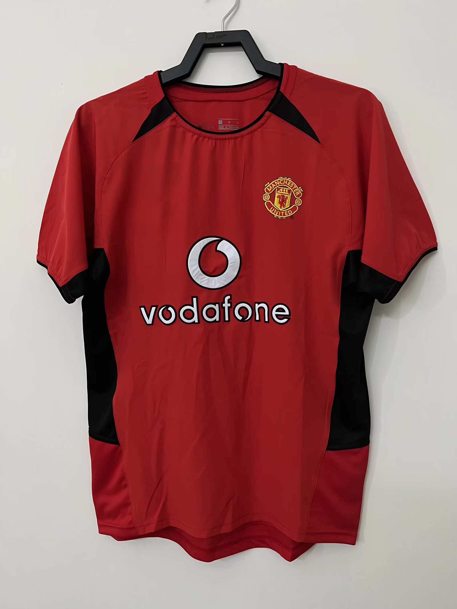 0204 season Manchester United Home retro Fan version