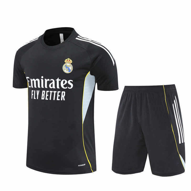 2526 season Real Madrid CF Training clothes suit Short sleeve Fan version