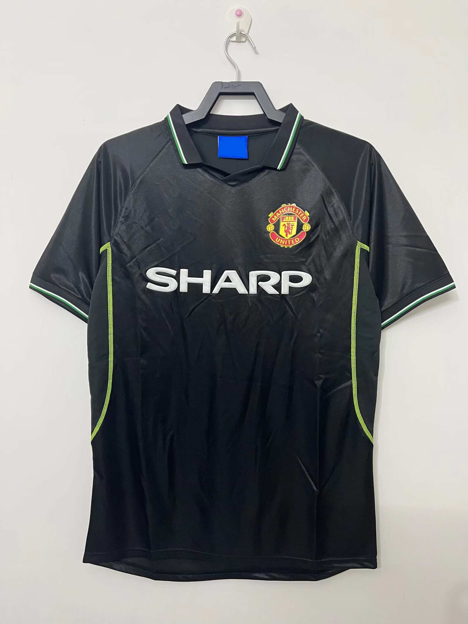9899 season Manchester United third retro Fan version