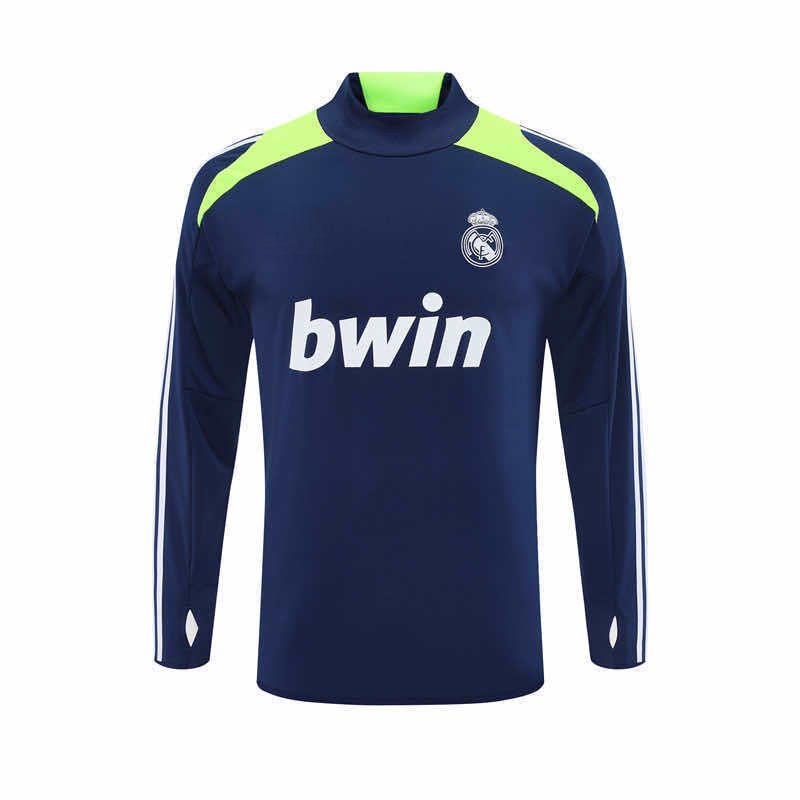 1213 season Real Madrid CF royal blue Half pull training suit
