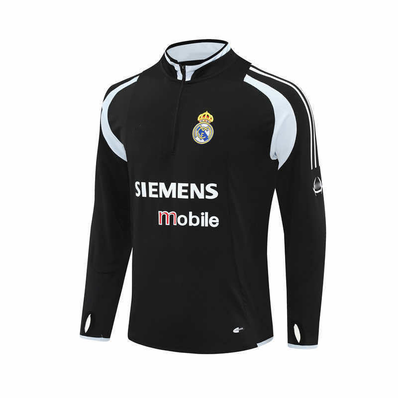0405 season Real Madrid CF black Half pull training suit