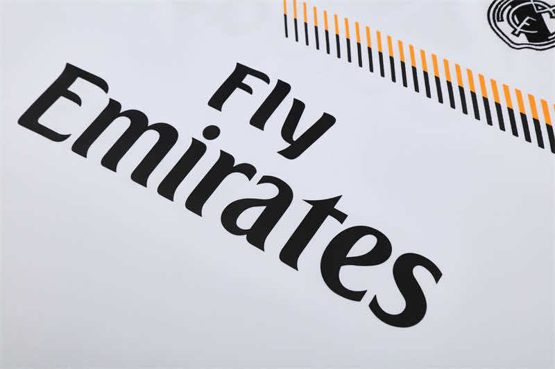 1314 season Real Madrid CF white Half pull training suit