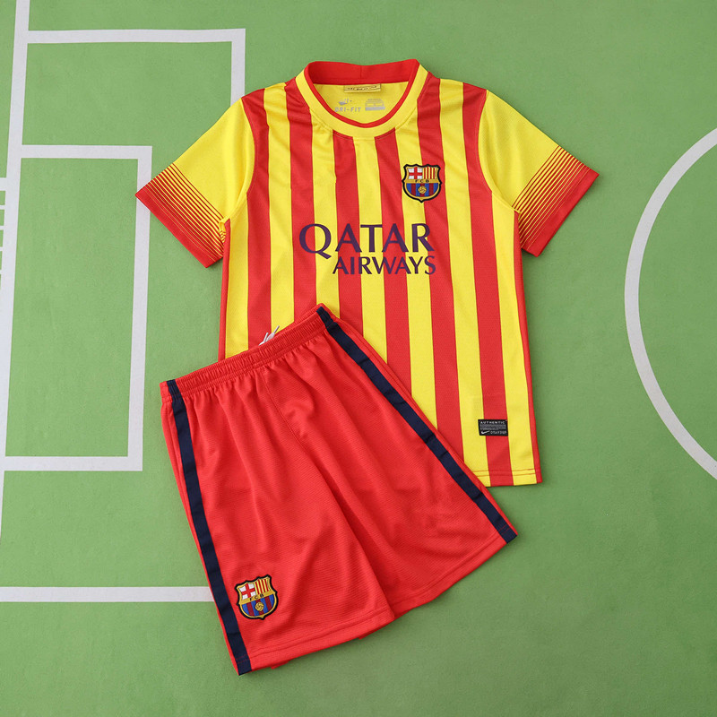 1314 season FC Barcelona / Barça away Kids kit