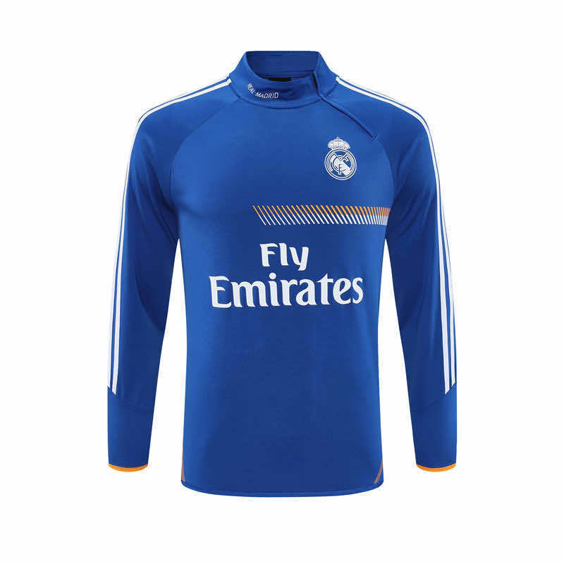 1314 season Real Madrid CF blue Half pull training suit