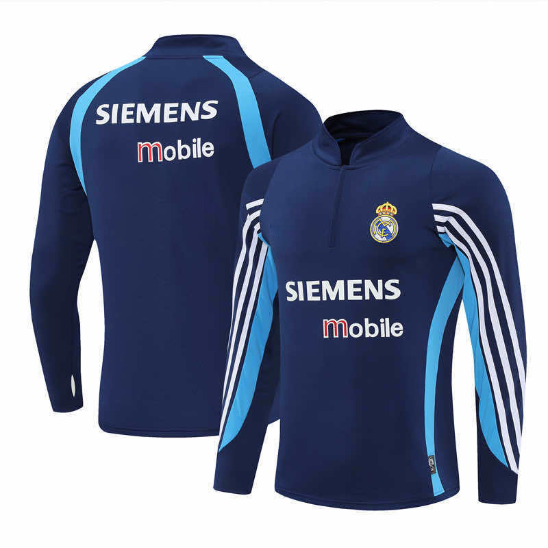 0304 season Real Madrid CF royal blue Half pull training suit
