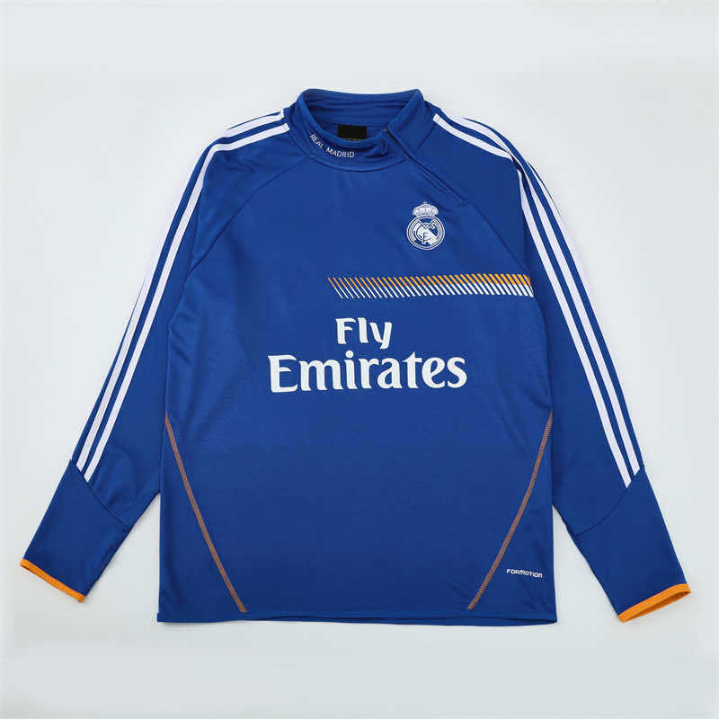 1314 season Real Madrid CF blue Half pull training suit