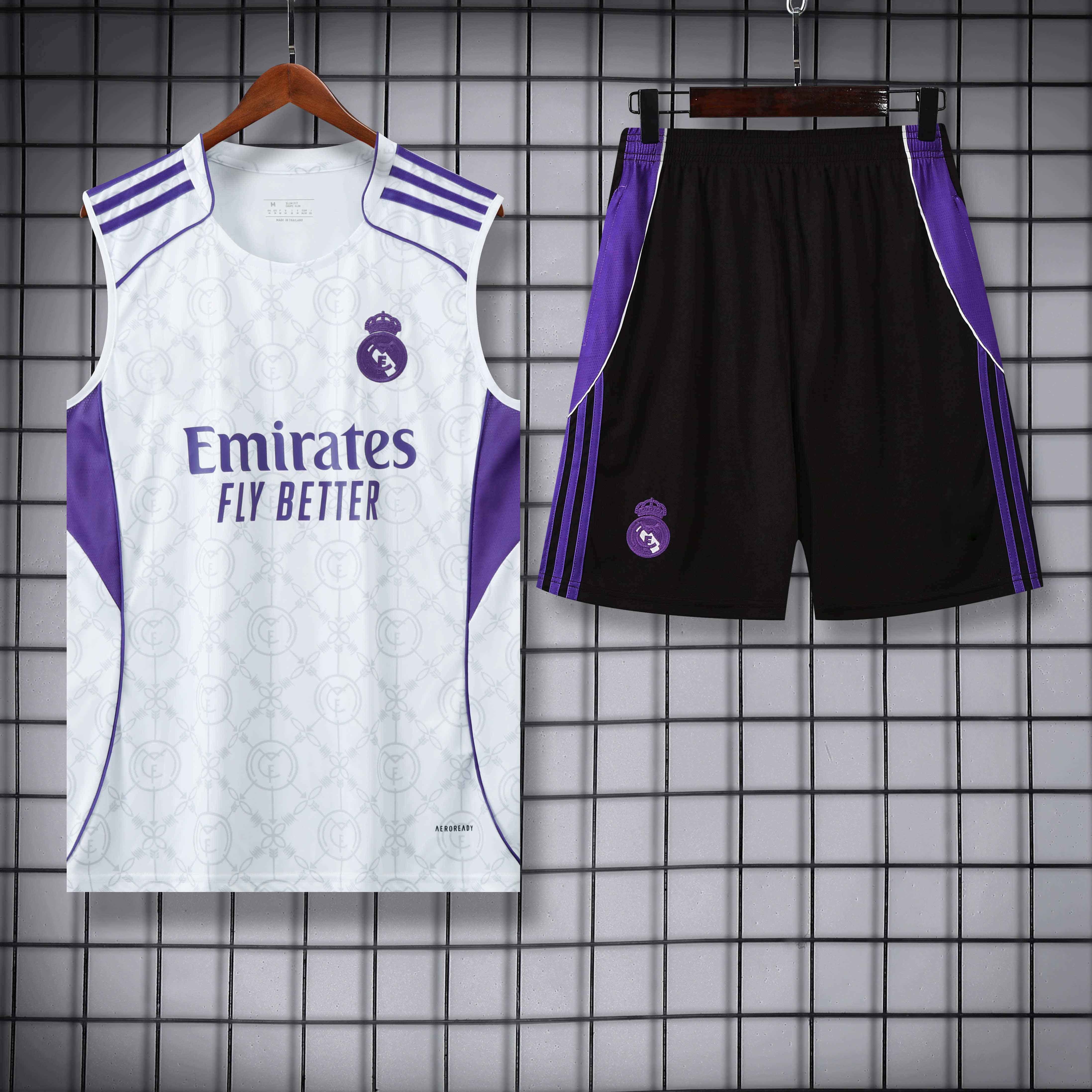 2526 season Real Madrid CF Training clothes suit vest Fan version