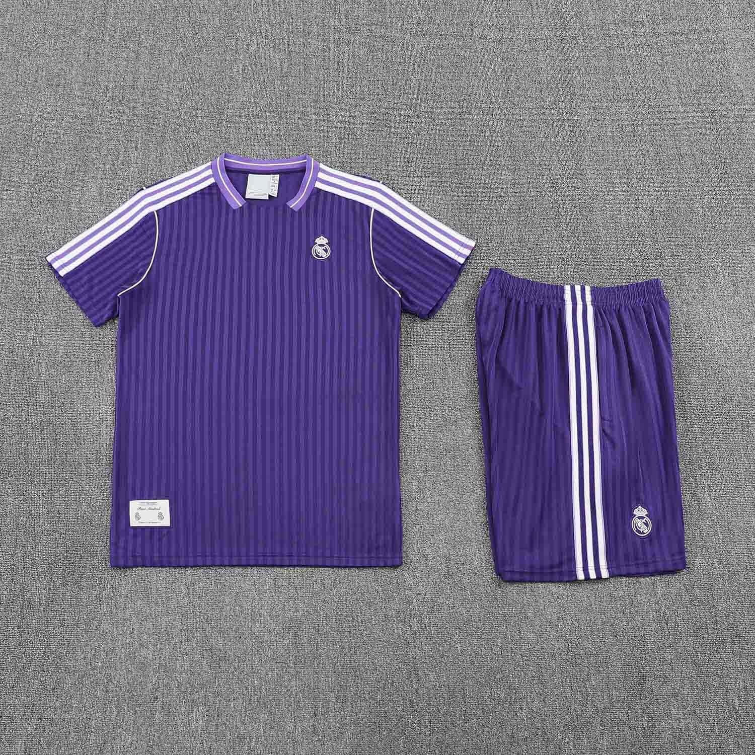 2526 season Real Madrid CF Training clothes suit Short sleeve Fan version