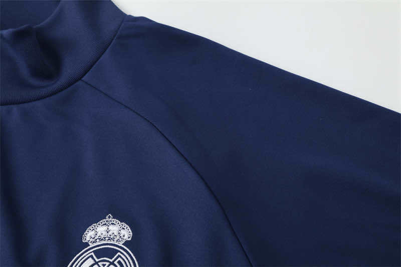 1617 season Real Madrid CF royal blue Half pull training suit