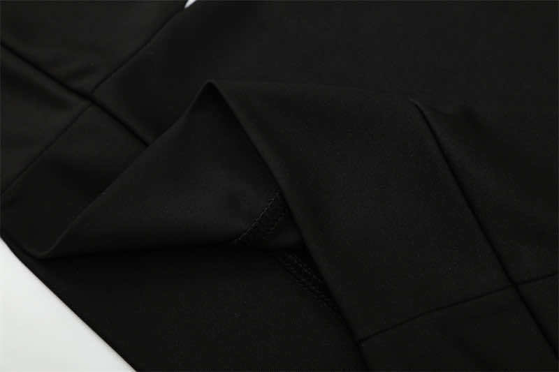 0809 season Real Madrid CF black Half pull training suit